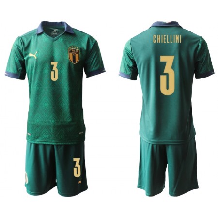 Italien Fotbollströjor Chiellini 3 Barn Tredje tröja EM 2020 Kortärmad